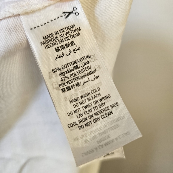 Juicy Couture white knit low back graphic t-shirt size XS US - Picture 6 of 6